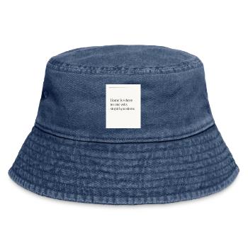 Zuhause Keine Fragen - Vintage Bucket Hat - Vintage Denim - Vorne