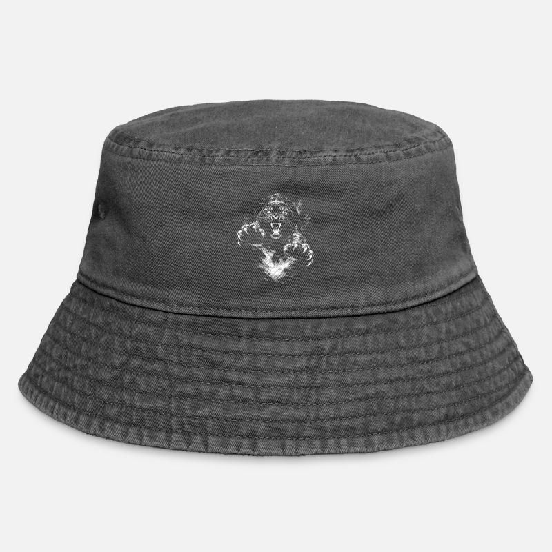 Black Panthers - Vintage Bucket Hat - vintage black