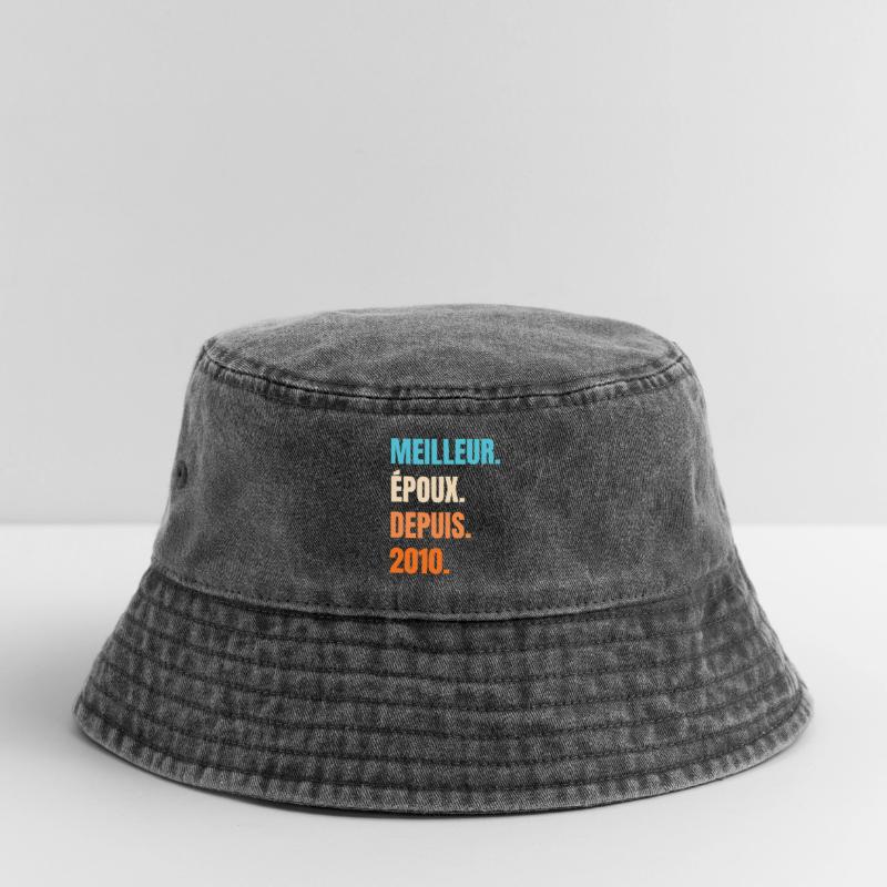 Bester Ehemann seit 2010 Geschenk-Ehemann Vintage Bucket Hat