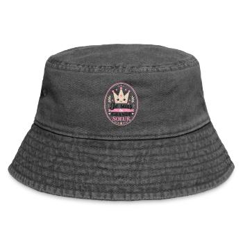 Je Suis La Grande Sœur Princesse - Bob vintage - noir vintage - Devant