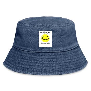 Anfänger und Spass dabei - Vintage Bucket Hat - Vintage Denim - Vorne