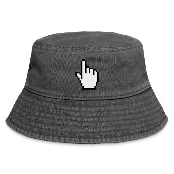 pointer / cursor - Vintage Bucket Hat - vintage black - Front