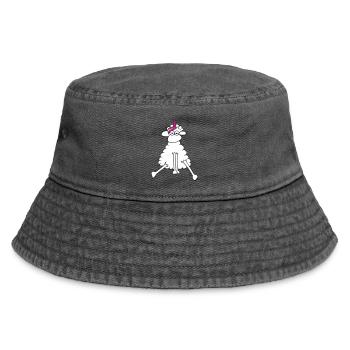 Einhorn locke - Vintage Bucket Hat - Vintage Schwarz - Vorne