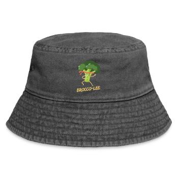 Brocco-Lee - gesunder Kampfsport - Vintage Bucket Hat - Vintage Schwarz - Vorne
