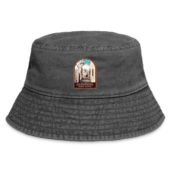 Albufeira Algarve Portugal, pitoreske Sommersonne - Vintage Bucket Hat - Vintage Schwarz - Vorne