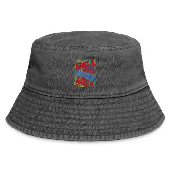 T-Shirt Adela Wortwolke T-Shirt Geschenkidee - Vintage Bucket Hat - Vintage Schwarz - Vorne