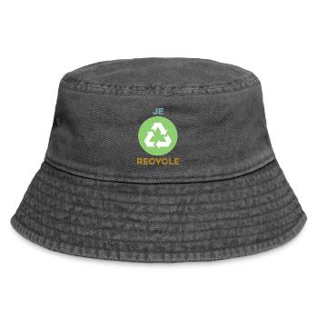 Je Recycle - Bob vintage - noir vintage - Devant