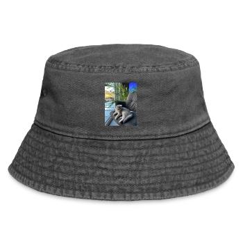 J.H - Vintage Bucket Hat - Vintage Schwarz - Vorne