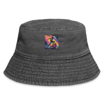 Ambiance de danse urbaine avec explosion de couleurs - Bob vintage - noir vintage - Devant