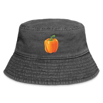yellow peppers - Vintage Bucket Hat - vintage black - Front