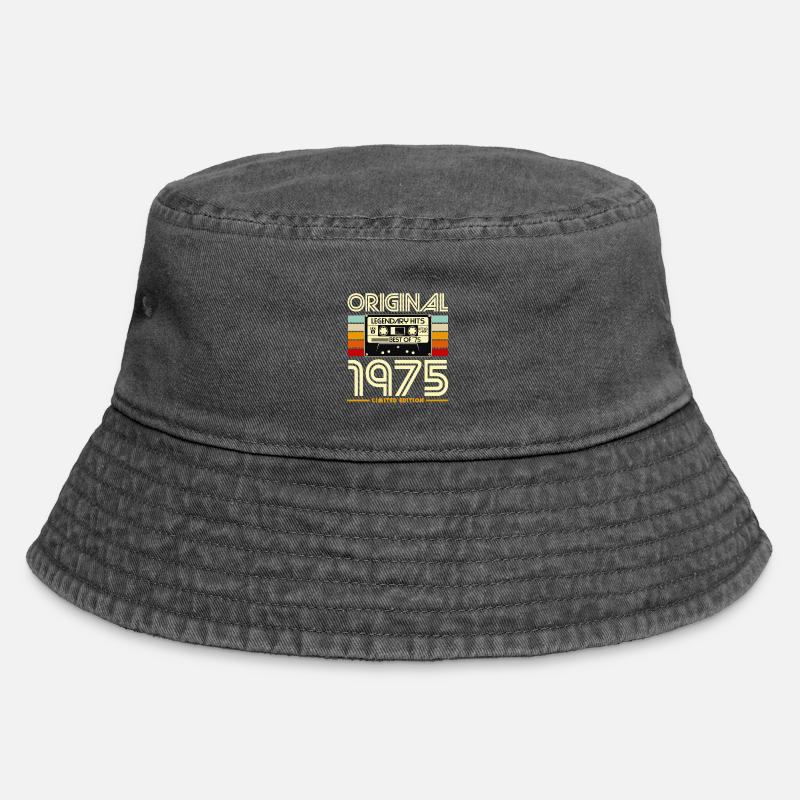 Originale limitierte Kassette von 1975 - Vintage Bucket Hat - Vintage Schwarz