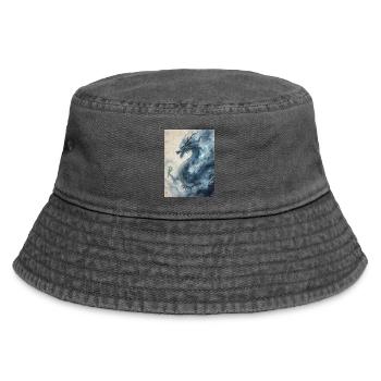 Die Sternennacht: Blauer Drache – Aether - Vintage Bucket Hat - Vintage Schwarz - Vorne