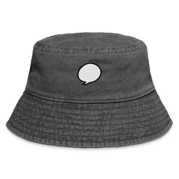 speech bubble - Vintage Bucket Hat - vintage black - Front