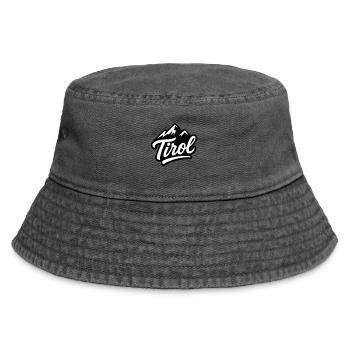 Tyrol Mountains - Vintage Bucket Hat - vintage black - Front