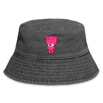 Cute Bear - Vintage Bucket Hat - vintage black - Front