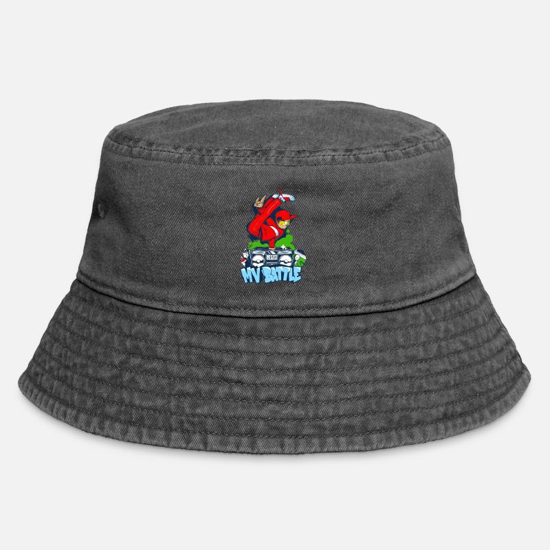 Breakdance B-Boy Streetdance Design Hip Hop Danse - Bob vintage - noir vintage