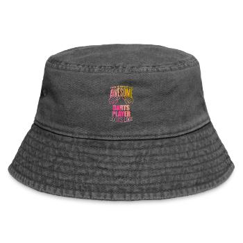 Darts - Vintage Bucket Hat - Vintage Schwarz - Vorne