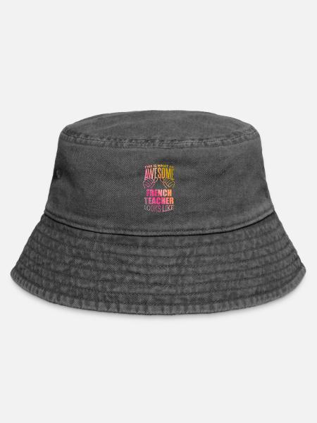 Französisch, französisch, französisch - Vintage Bucket Hat - Vintage Schwarz