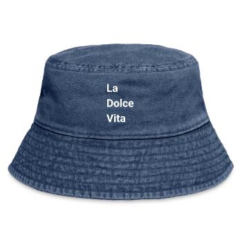 La Dolce Vita - Bob vintage - vintage bleu jeans - Devant