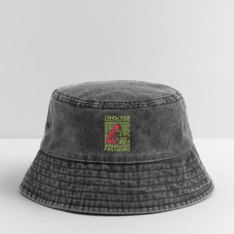 Hacker hackt Programmierer Linux Passwort Hacker Vintage Bucket Hat
