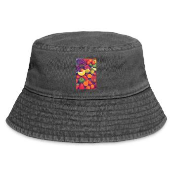 Fruit - Vintage Bucket Hat - vintage black - Front