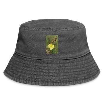 Guten Morgen gelbe Nachtkerze - Vintage Bucket Hat - Vintage Schwarz - Vorne