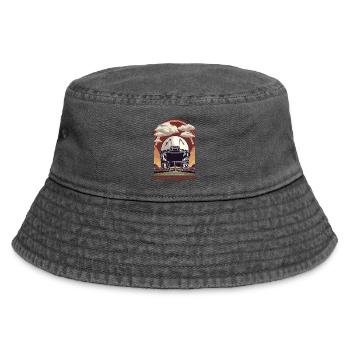 Football Helmet - Vintage Bucket Hat - vintage black - Front