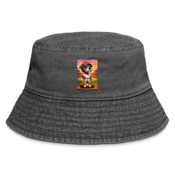 Blueball - Vintage Bucket Hat - Vintage Schwarz - Vorne