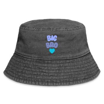 Big Bro Love Geschwister - Vintage Bucket Hat - Vintage Schwarz - Vorne