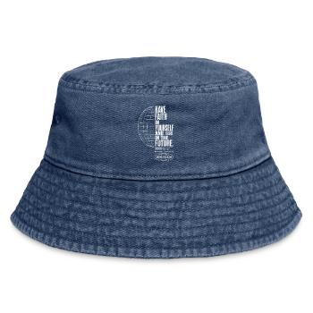 Glaube an dich und Zukunft - Vintage Bucket Hat - Vintage Denim - Vorne