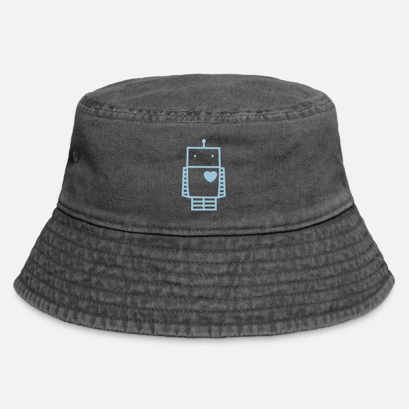 Love Robot - Vintage Bucket Hat - Vintage Schwarz