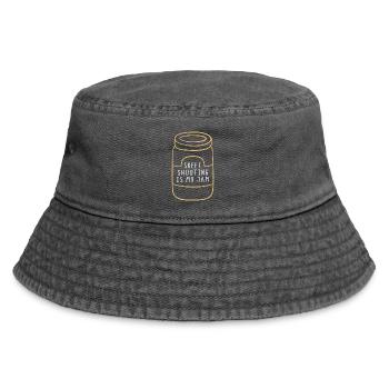 Schützenkönig Tontauben Scheiben Schützenfest - Vintage Bucket Hat - Vintage Schwarz - Vorne