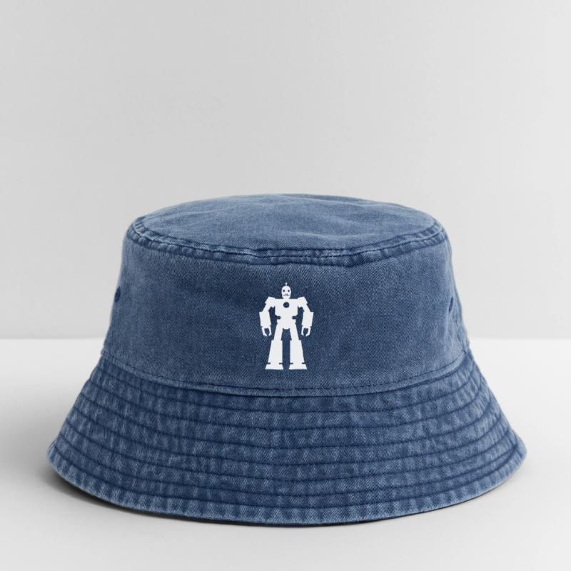 Roboter – KI Technik Sci-Fi Nerd Design Vintage Bucket Hat