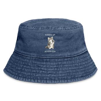 Les mains en l’air, c’est une attaque contre ton cœur - Bob vintage - vintage bleu jeans - Devant