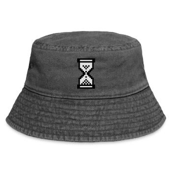 Sanduhr Cursor - Vintage Bucket Hat - Vintage Schwarz - Vorne