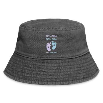 baby_fuesse_wunschkind_001 - Vintage Bucket Hat - Vintage Schwarz - Vorne