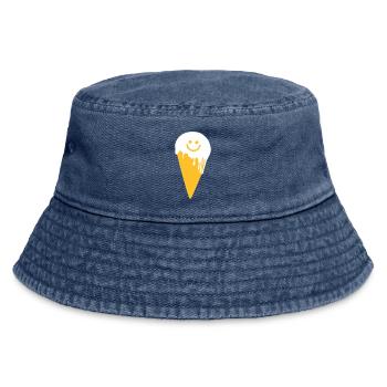 happy ice cream - Bob vintage - vintage bleu jeans - Devant