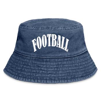 football fan highschool springbreak goal sticker - Vintage Bucket Hat - Vintage Denim - Vorne