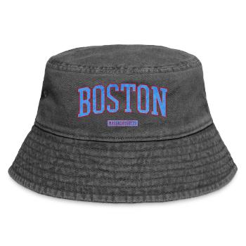 Boston Stadt Pride Emblem - Vintage Bucket Hat - Vintage Schwarz - Vorne