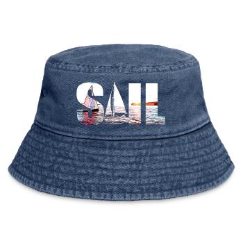 SAIL - Vintage Bucket Hat - vintage denim - Front