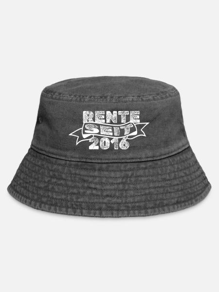 Rentner 2016 - Vintage Bucket Hat - Vintage Schwarz