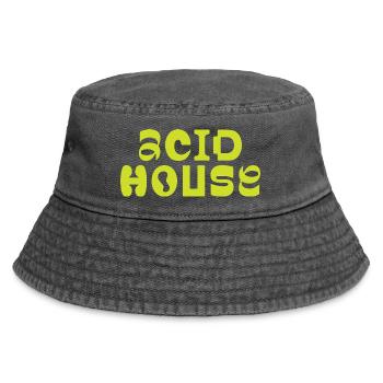 Conception de logo de musique Acid House - Bob vintage - noir vintage - Devant
