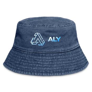 Aly Neon Triad Logo - Vintage Bucket Hat - vintage denim - Front