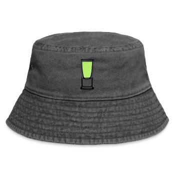 Schnapsglas - Vintage Bucket Hat - Vintage Schwarz - Vorne