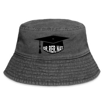 Docteur - Mortier - PhD - Cadeau - Dr. rer. - Bob vintage - noir vintage - Devant