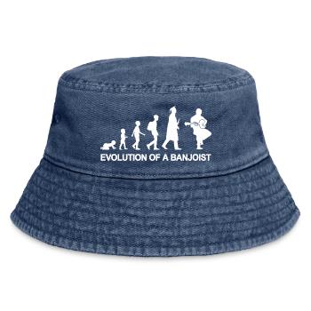 Development of a Banjo Player - Vintage Bucket Hat - vintage denim - Front