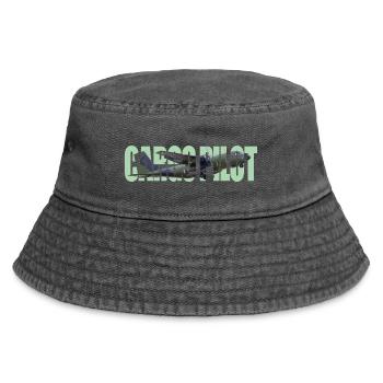 Cargo pilot C-160 - Vintage Bucket Hat - Vintage Schwarz - Vorne
