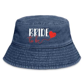 Bride to be Junggesellinenabschied Braut Verlobung - Vintage Bucket Hat - Vintage Denim - Vorne