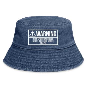 Brazil - Vintage Bucket Hat - vintage denim - Front