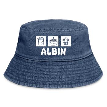 Albin - Vintage Bucket Hat - Vintage Denim - Vorne